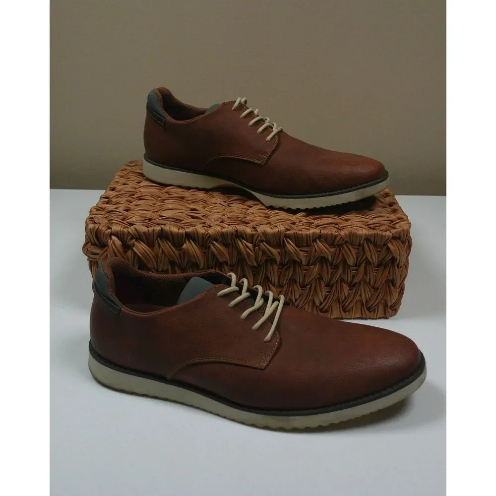 Dr. Scholl's Mens Brown Oxford Shoes 9M Dress Casual Derby Comfort Preppy